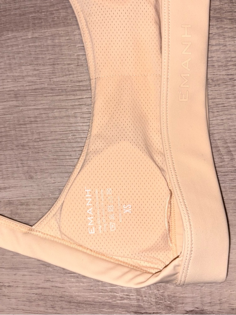 Emanh Athletics Halter Sports Bra in Sand Dollar (Tan) - Picture 5 of 5